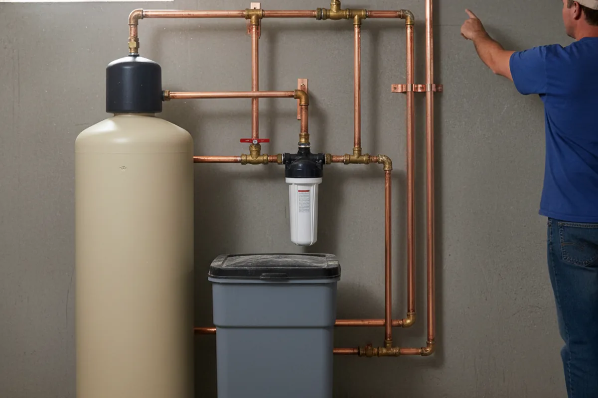 Whole-house water treatment system installed in Lytle